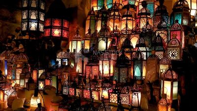 محل اضواء في شارع المعز، شارع ، زينة ، رمضان كريم