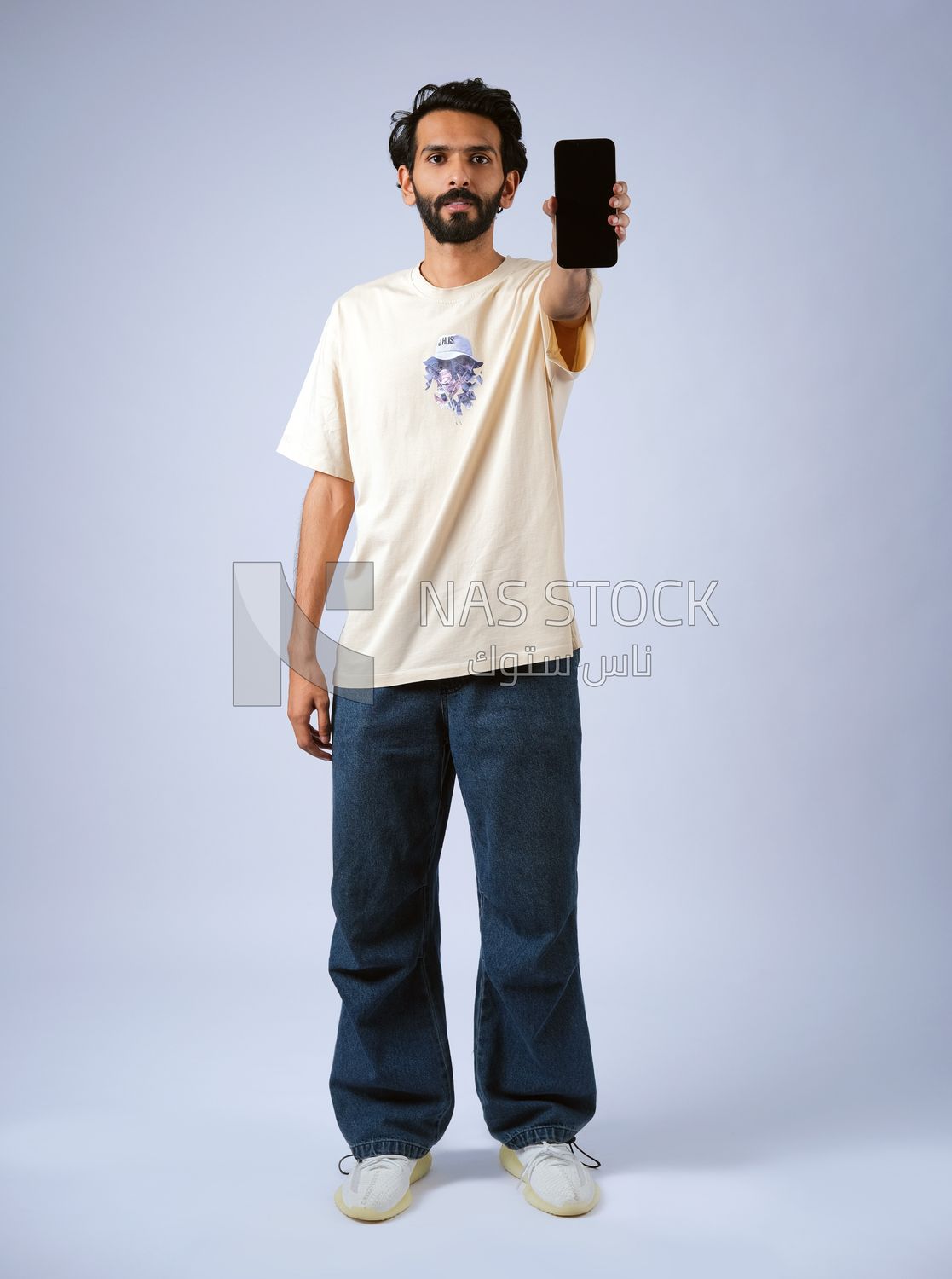 Guy holding a mobile phone