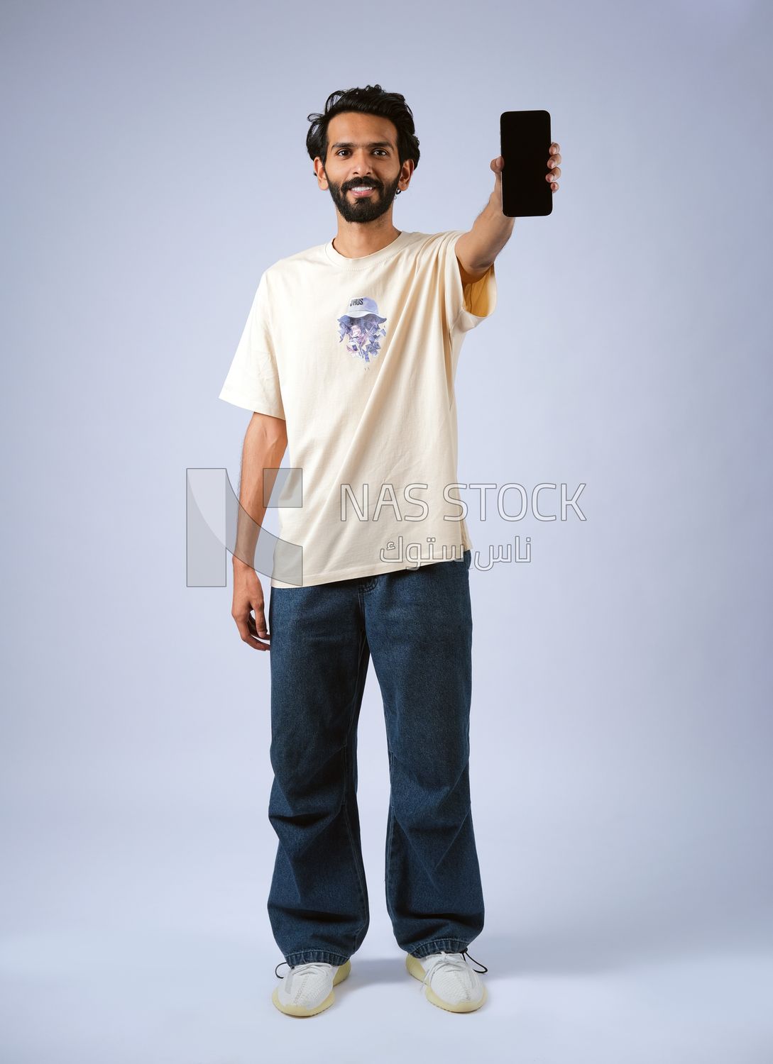 Guy holding a mobile phone