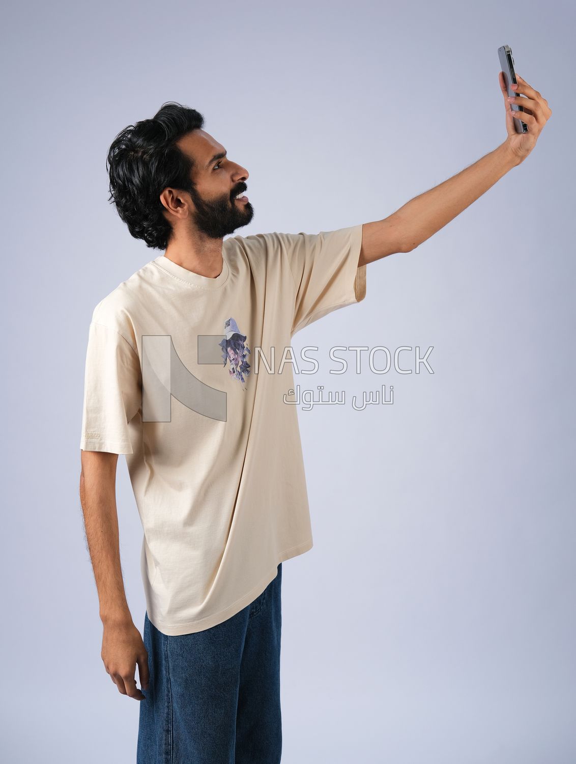 Guy holding a mobile phone