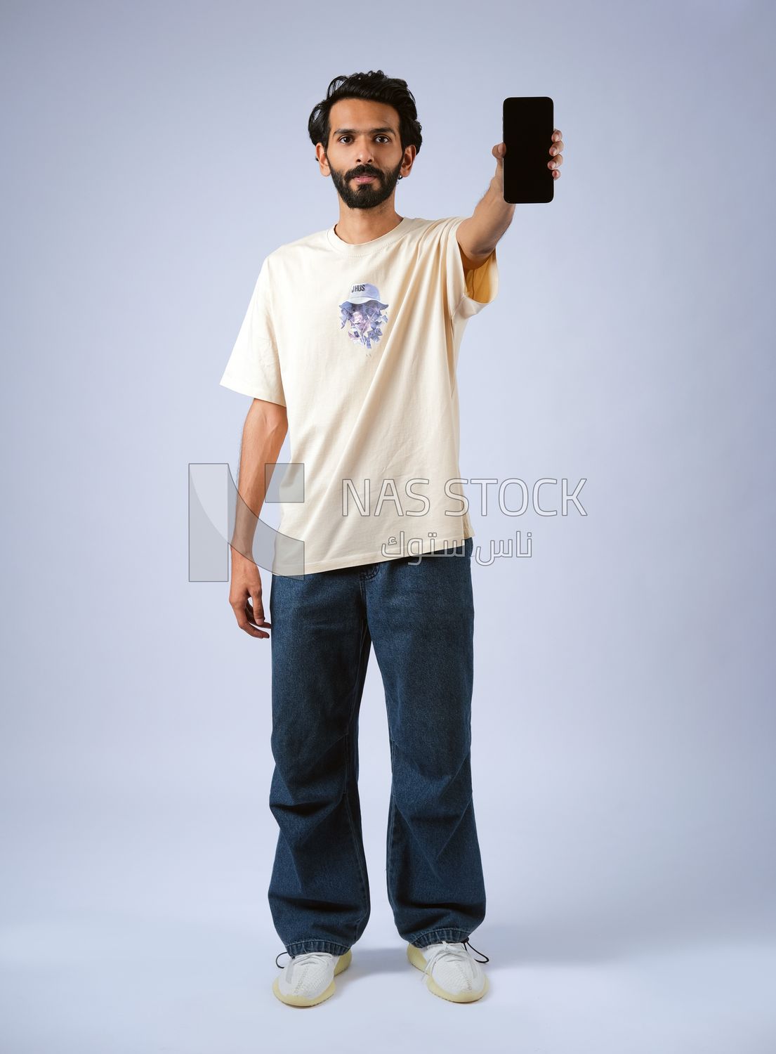 Guy holding a mobile phone
