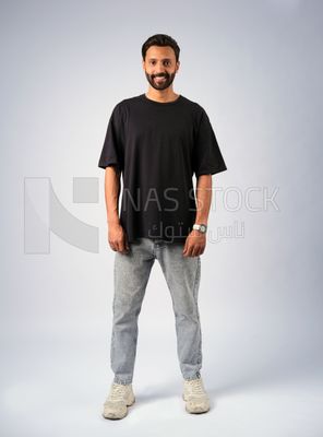 Guy in youth clothes