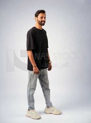 Guy in youth clothes