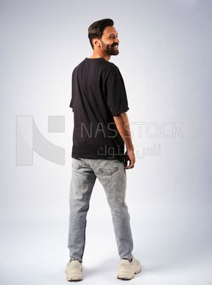 Guy in youth clothes