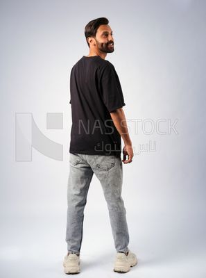 Guy in youth clothes