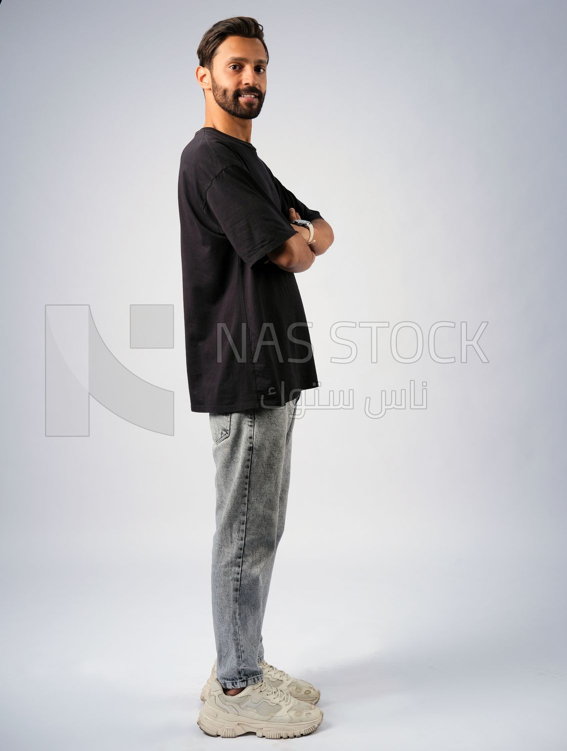 Guy in youth clothes