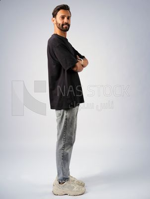 Guy in youth clothes