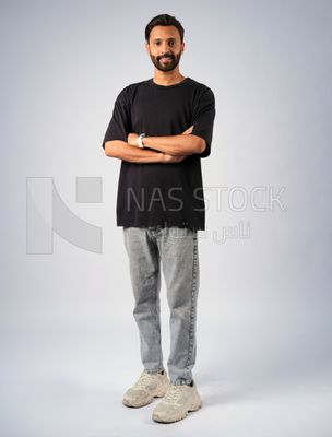 Guy in youth clothes