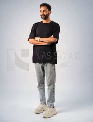 Guy in youth clothes