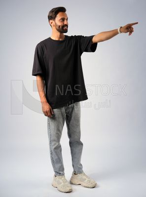 Guy in youth clothes
