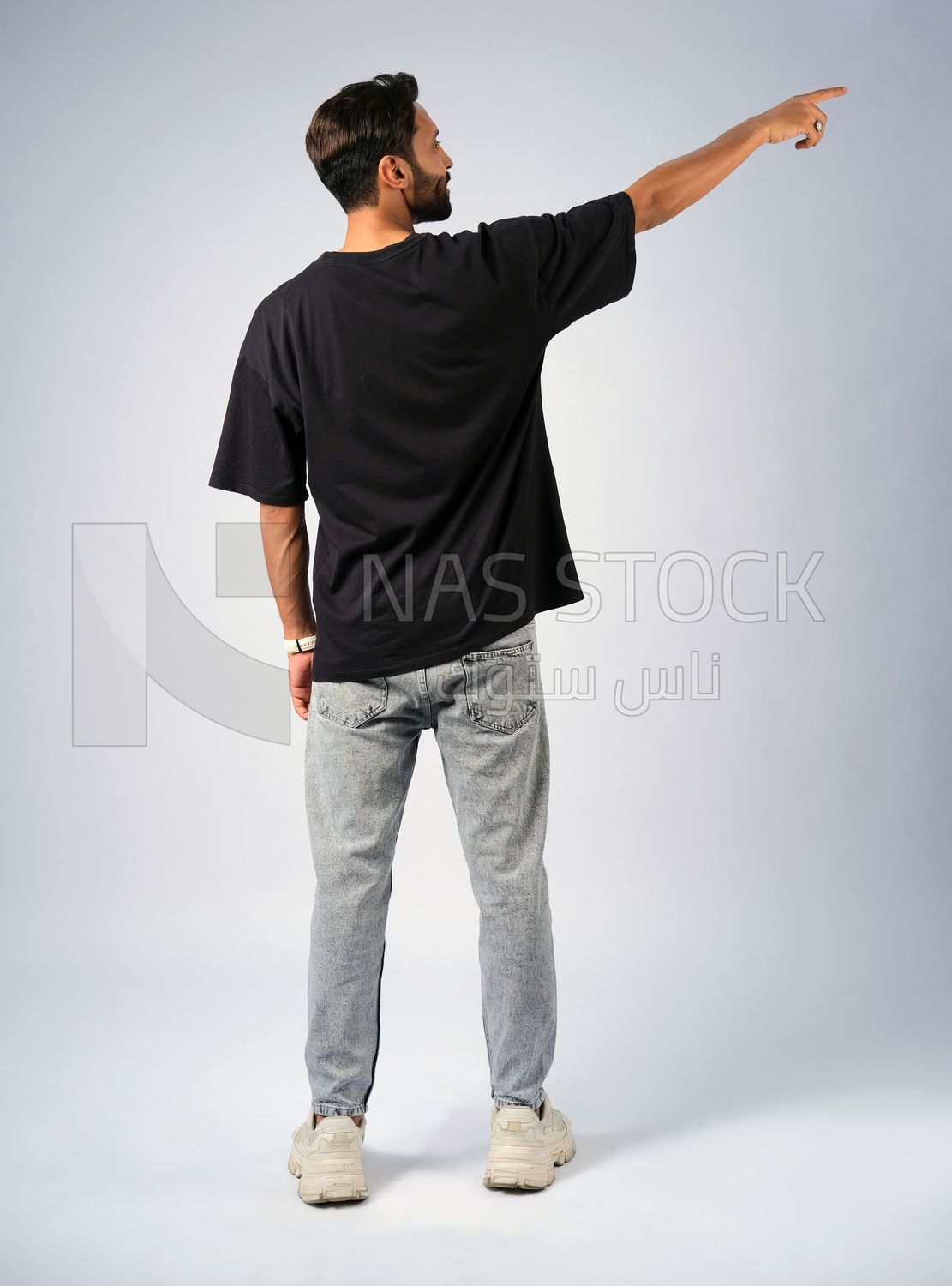 Guy in youth clothes