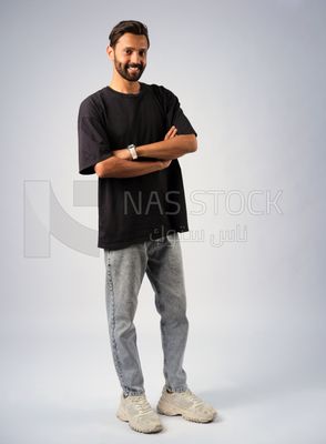 Guy in youth clothes