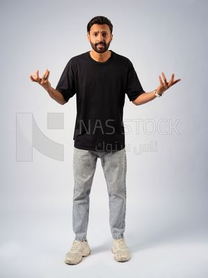 Guy in youth clothes