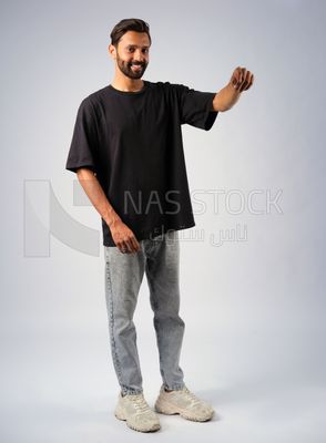 Guy in youth clothes