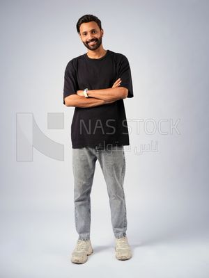 Guy in youth clothes