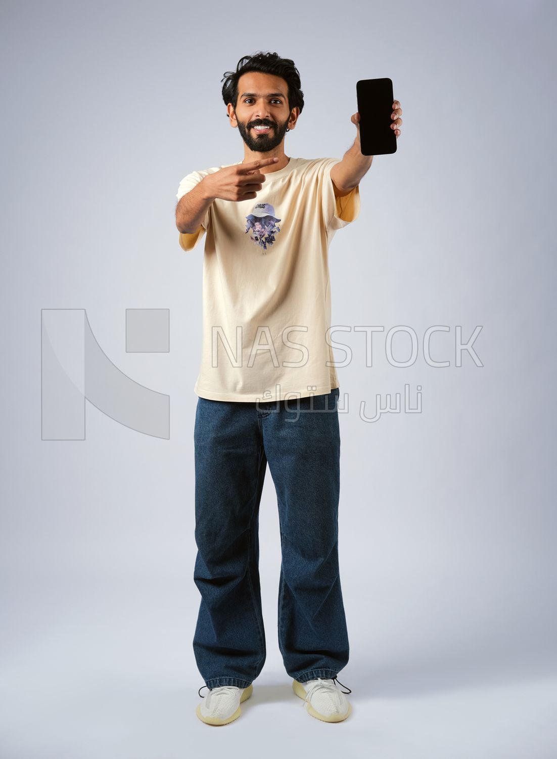 Guy in youth clothes