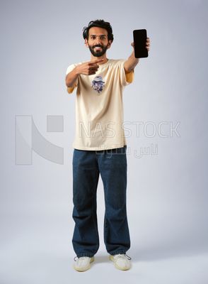 Guy in youth clothes