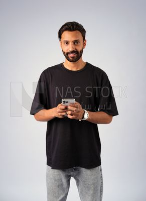 Guy in youth clothes