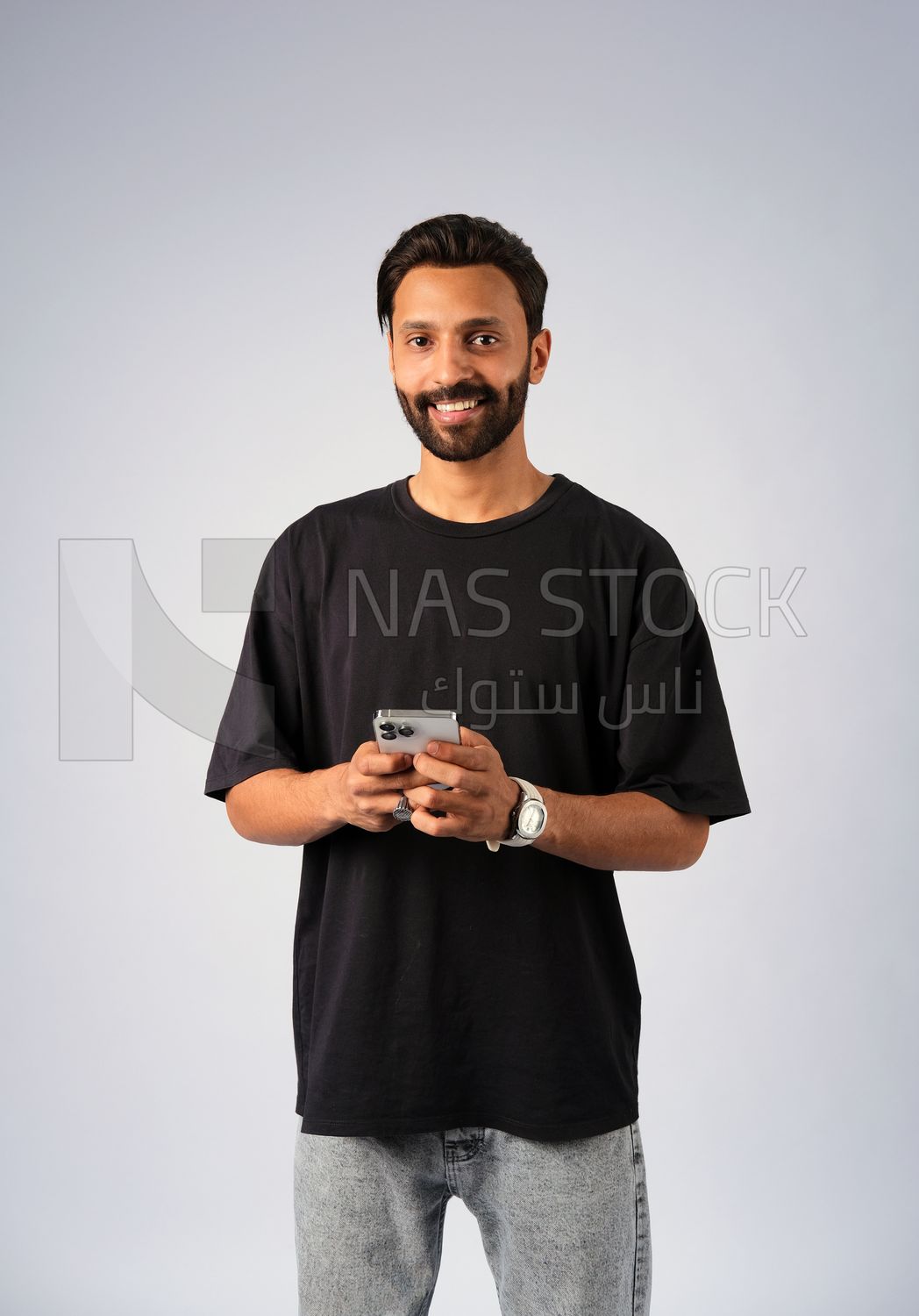 Guy in youth clothes