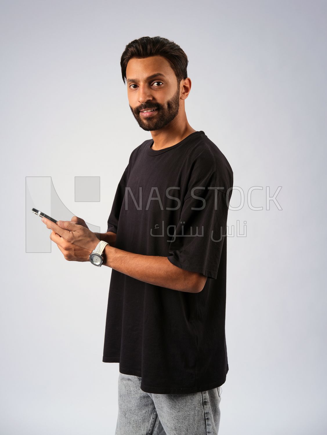 Guy in youth clothes