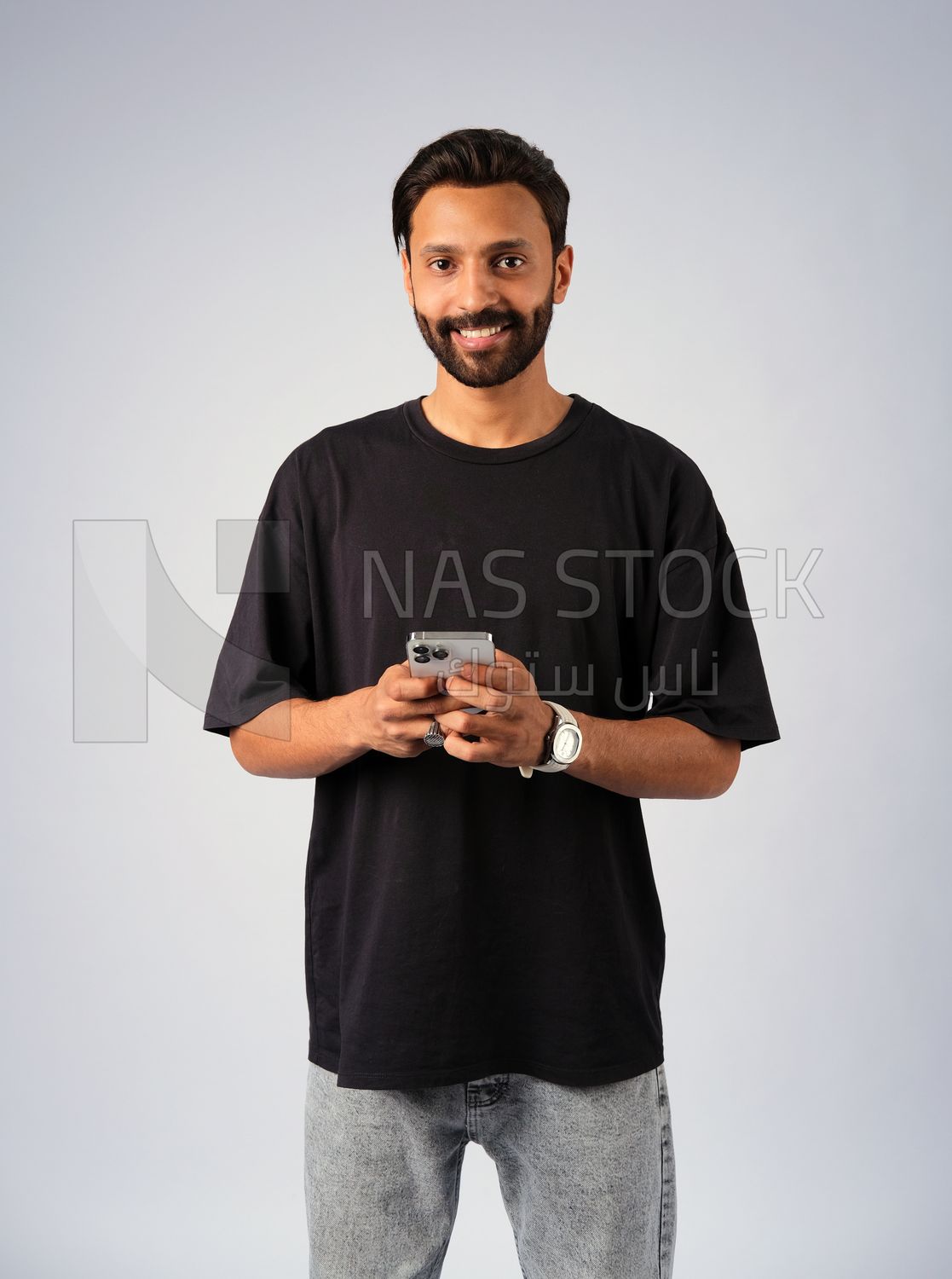 Guy in youth clothes