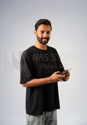 Guy in youth clothes