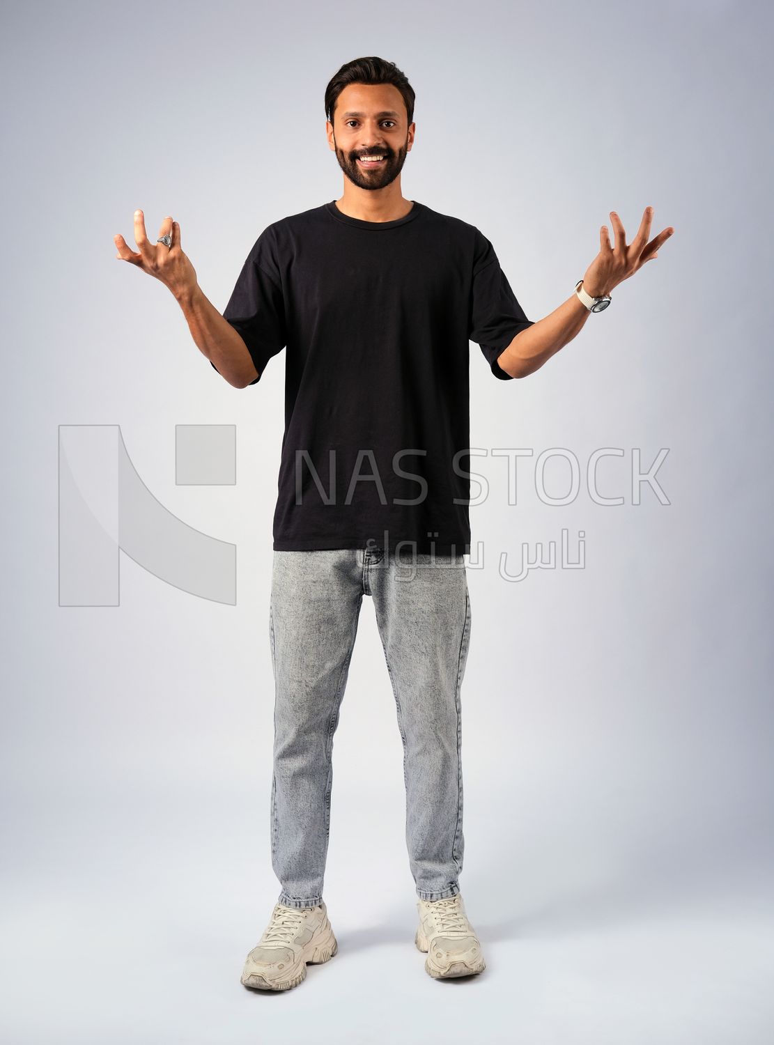 Guy in youth clothes