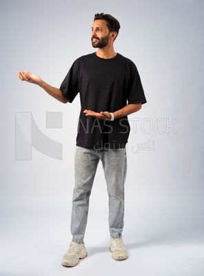 Guy in youth clothes