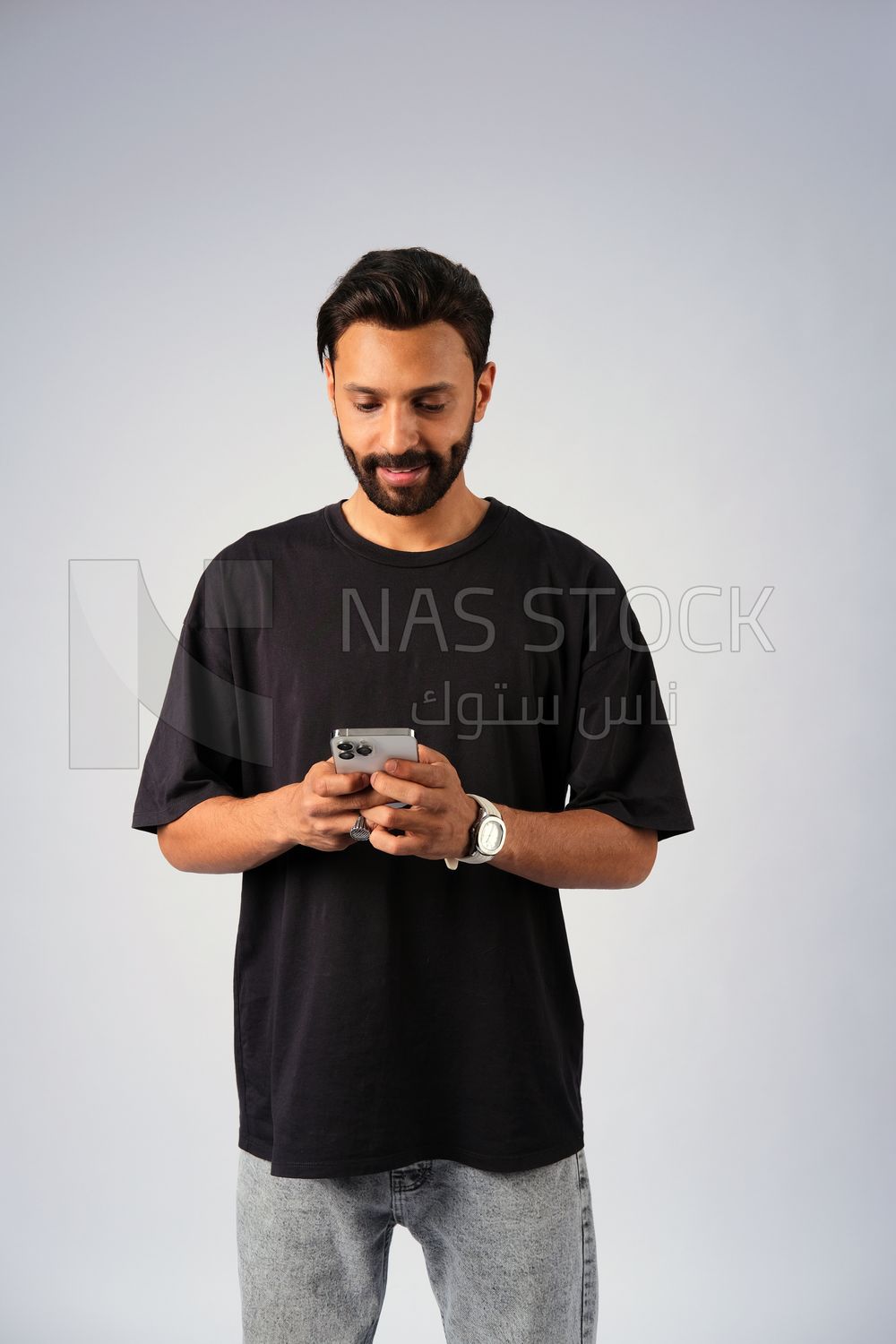 Guy in youth clothes