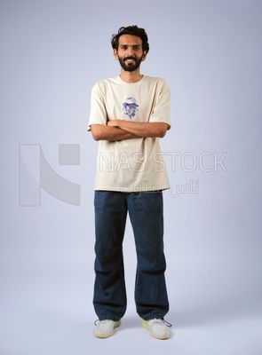 Guy in youth clothes