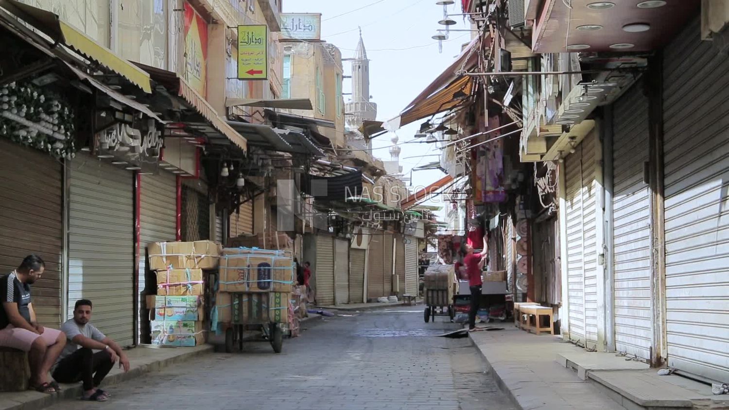 Ataba district in Cairo in the early morning
