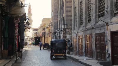 Street in Al-Azhar district in Cairo