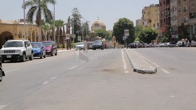 الشارع المؤدى الى المتحف القبطى بالقاهرة  مصر.