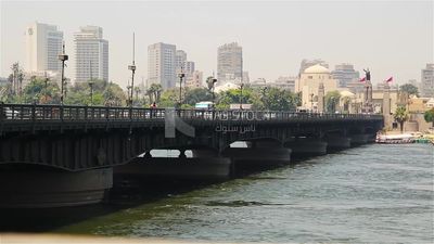 One of the car bridges passing over the Nile River