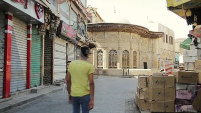 Ataba district in Cairo in the early morning