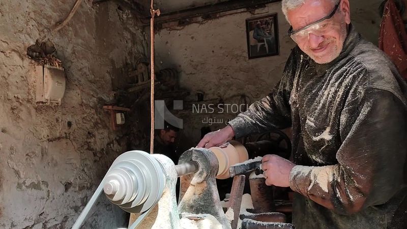 Local workshop for cutting and shaping wood