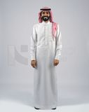 Gulf man in Saudi dress and shemagh