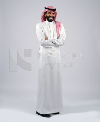 Arab Gulf man in Saudi dress