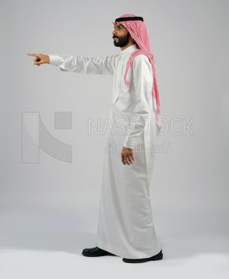 Arab Gulf man in Saudi dress