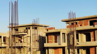 Construction site for the construction of one of the residential complexes