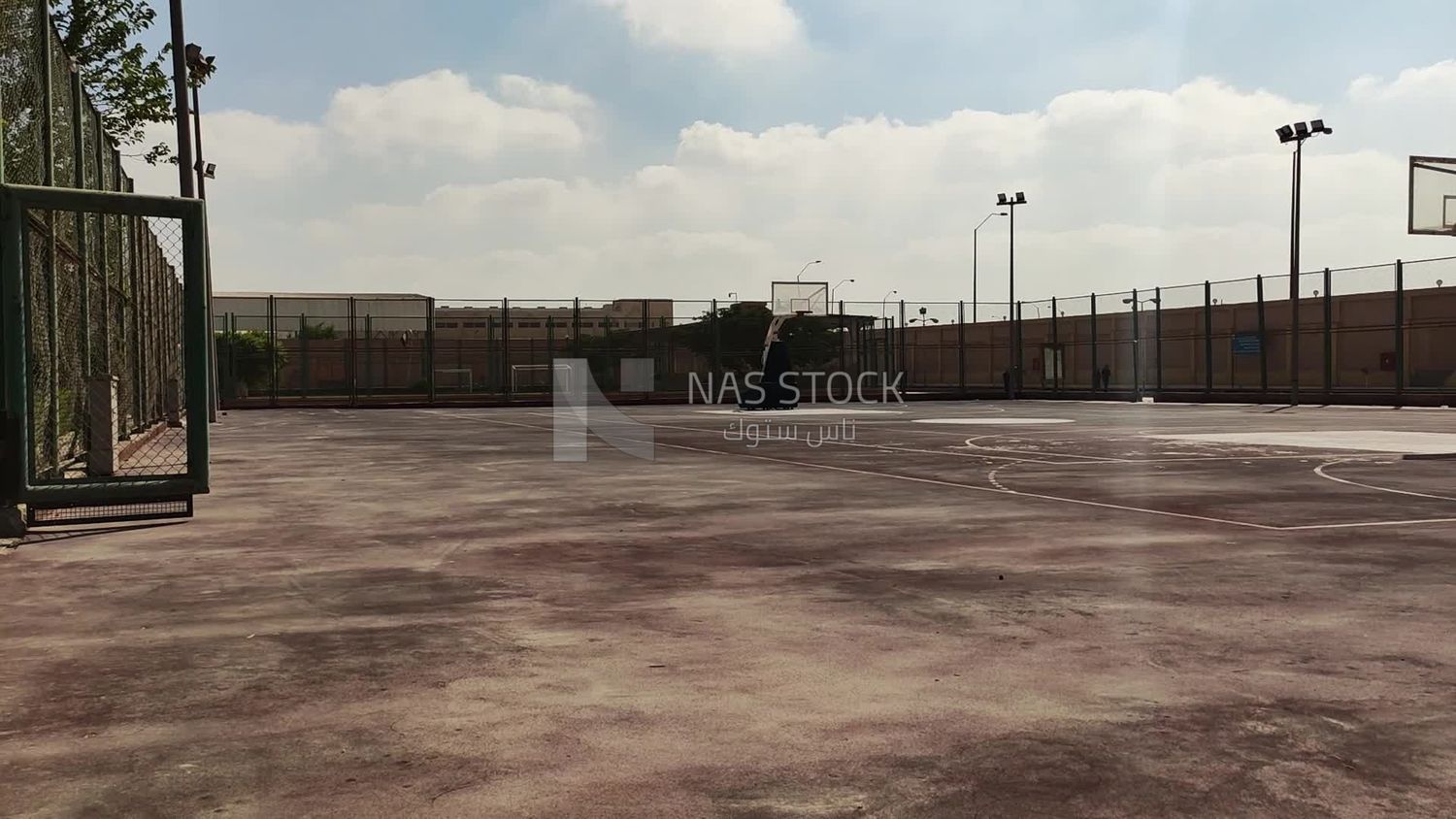 Large football field