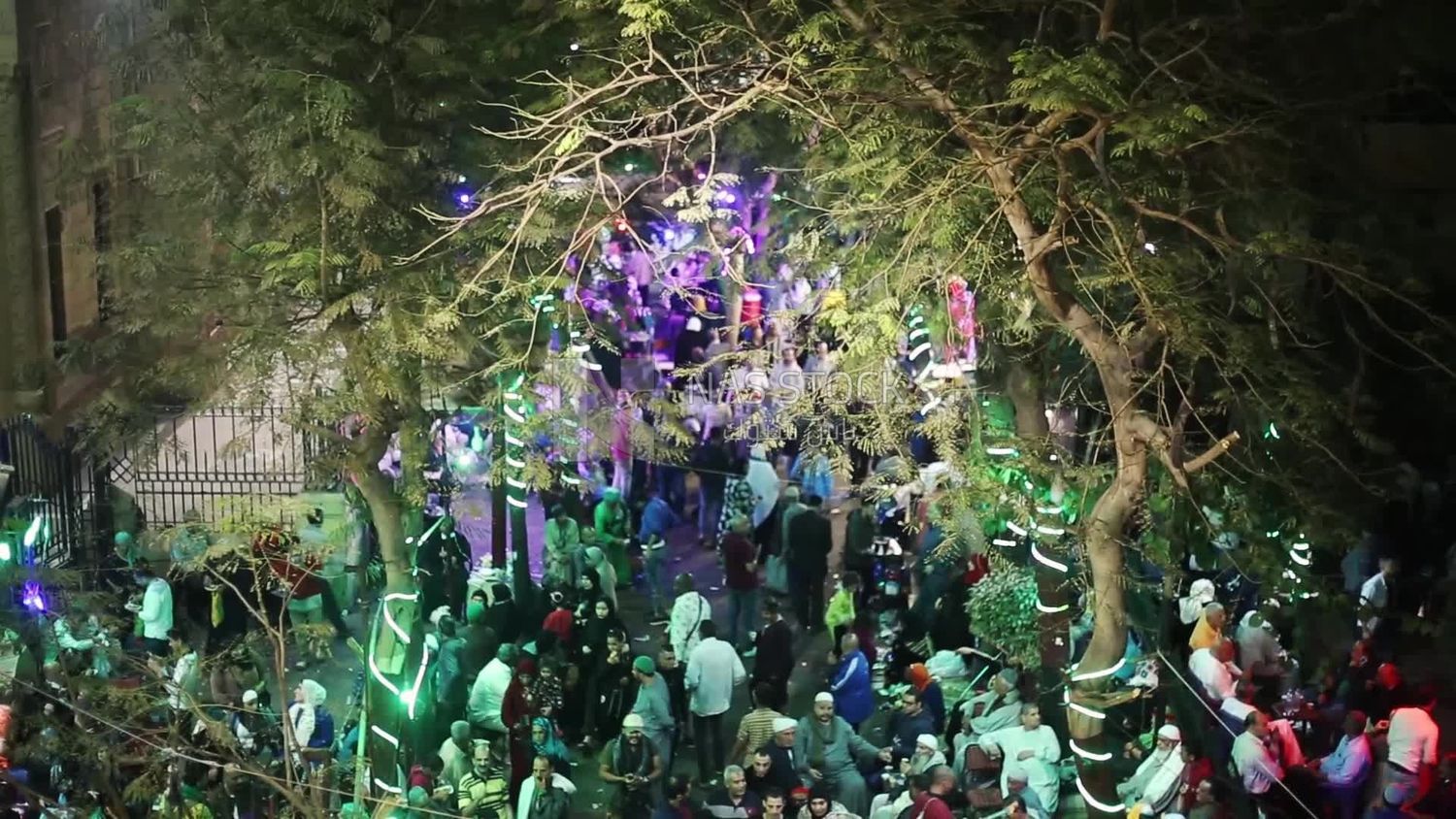 Crowds of people at Sayeda Zainab Mosque