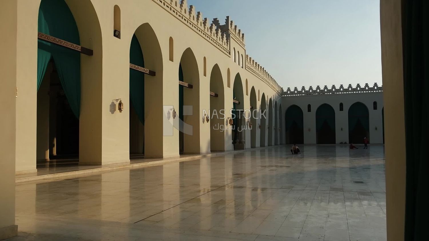 People in Al-Hakim Mosque, by God&#39;s command, tourism in Egypt, tourists, famous mosques in Egypt