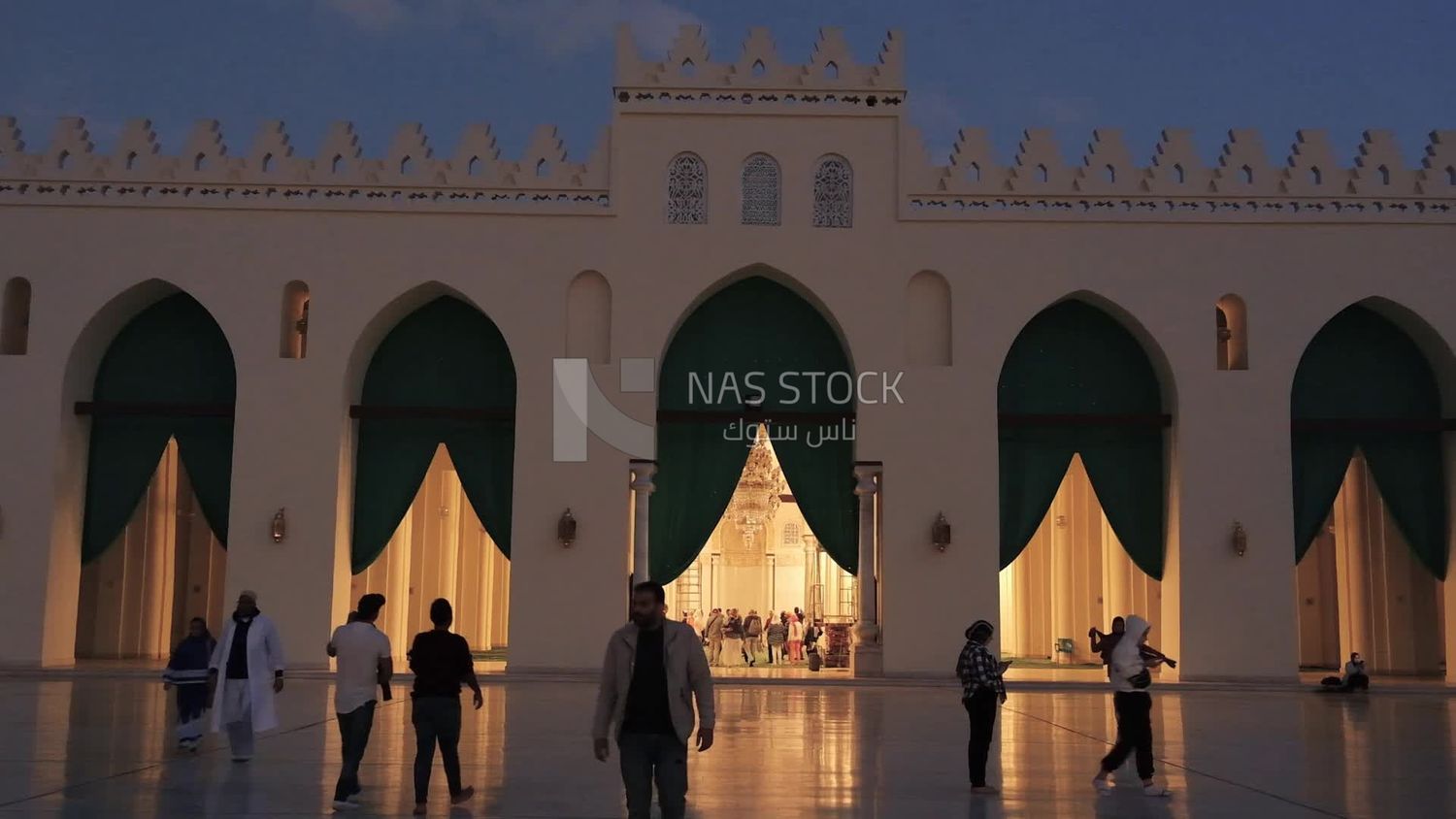 People in Al-Hakim Mosque, by God&#39;s command, tourism in Egypt, tourists, famous mosques in Egypt