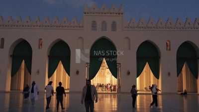 People in Al-Hakim Mosque, by God&#39;s command, tourism in Egypt, tourists, famous mosques in Egypt
