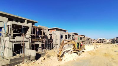 Construction site for the construction of one of the residential complexes