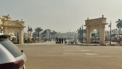 Entrance doors to Abdeen Palace Square