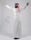 Arab Gulf man in Saudi dress