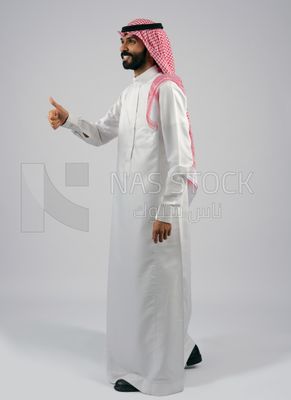 Arab Gulf man in Saudi dress
