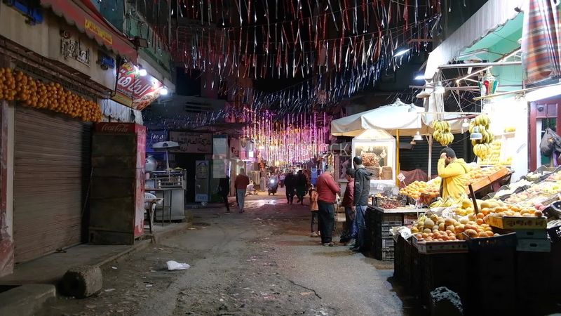 One of the popular streets of Cairo, Egyptian neighborhoods, Egyptian streets